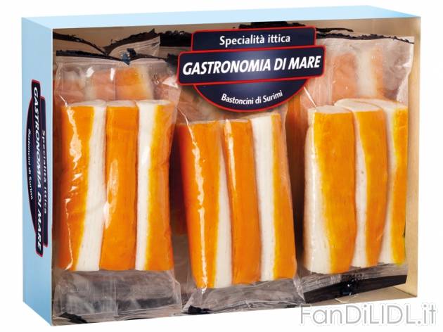 Bastoncini di surimi Gastronomia Di Mare, prezzo 1,99 &#8364; per 405 g, € ...