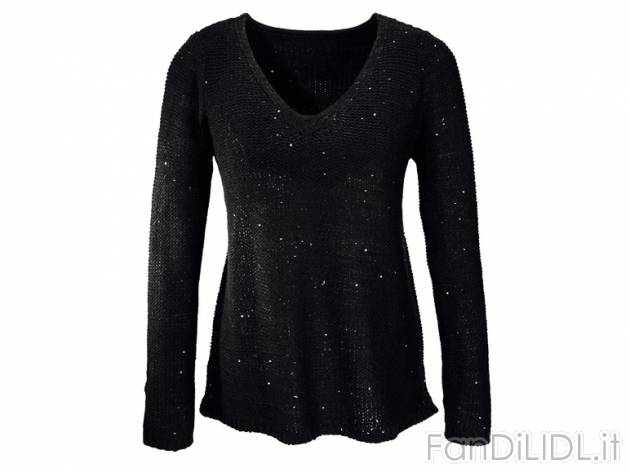 Pullover da donna , prezzo 9,99 &#8364; per Alla confezione 
- Con moderne paillettes ...