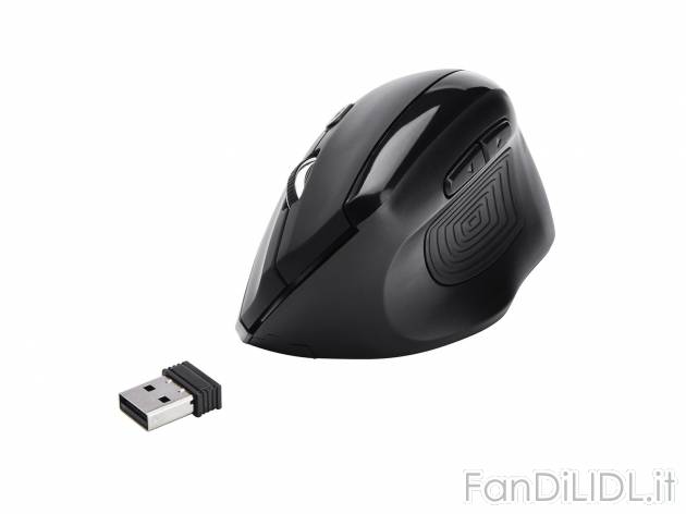 Mouse ergonomico senza fili , prezzo 7.99 &#8364; 
- Sensore ottico con risoluzione ...