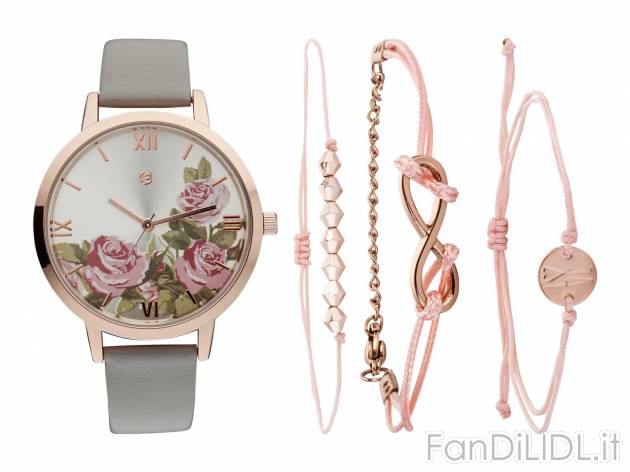 Set orologio e braccialetto da donna , prezzo 12.99 &#8364;