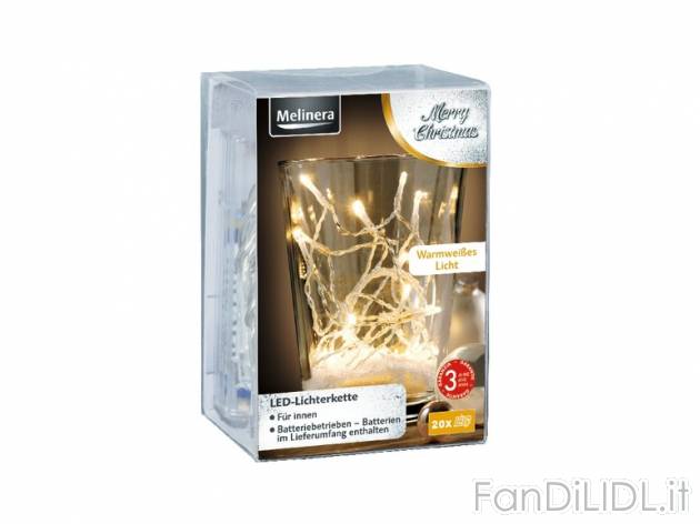 Catena luminosa LED per interni Melinera, prezzo 2,99 &#8364; per Alla confezione ...