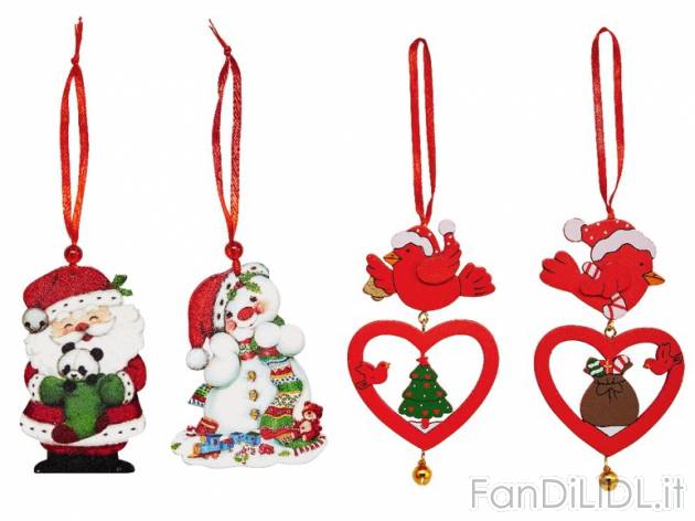 Decorazioni natalizie in legno Melinera, prezzo 1,29 &#8364; per Alla confezione ...