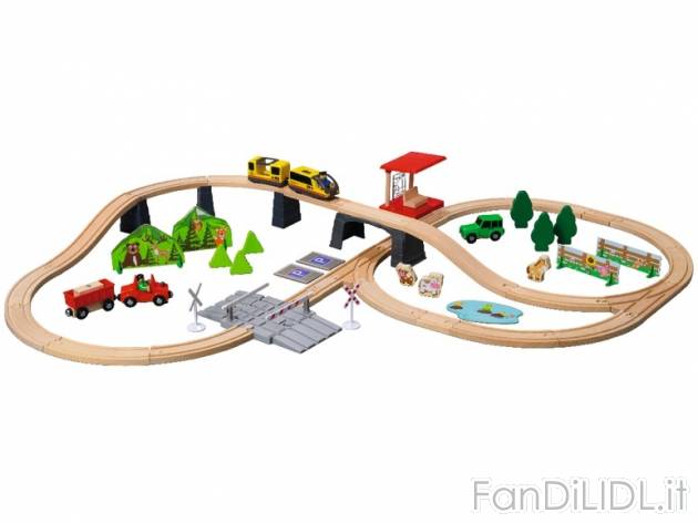 Gioco ferrovia o autostrada in legno , prezzo 19,99 &#8364; per Alla confezione ...