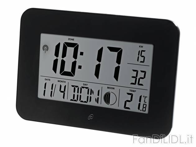 Orologio LCD radiocontrollato , prezzo 9.99 &#8364; 
- 2 sveglie impostabili
- ...