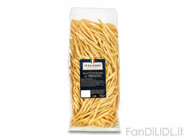 Pasta di semola di grano duro Italiamo, prezzo 0,99 &#8364; per 500 g, € 1,98/kg ...