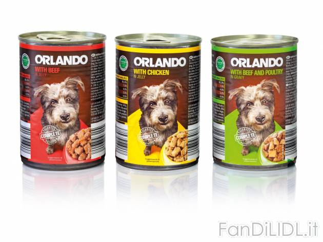 Bocconcini per cane Orlando, prezzo 1.17 &#8364; 
- In salsa o in gelatina
- ...