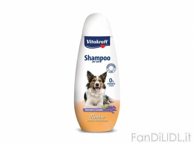 Shampoo per cani neutro o salviette milleusi con antibatterico Vitakraft, prezzo ...