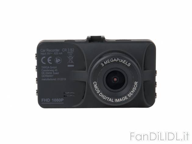 Telecamera Dash Cam Full HD 3 Megapixel , prezzo 49.00 &#8364; 
- Accelerometro ...