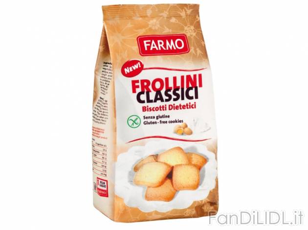 Frollini classici senza glutine , prezzo 1,49 &#8364; per 200 g, € 7,45/kg ...