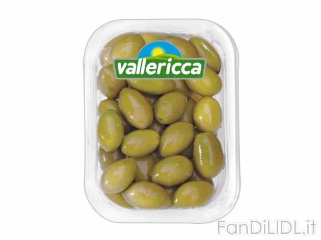 Olive verdi Bella di Cerignola Vallericca, prezzo 1,49 &#8364; per 250g, € ...