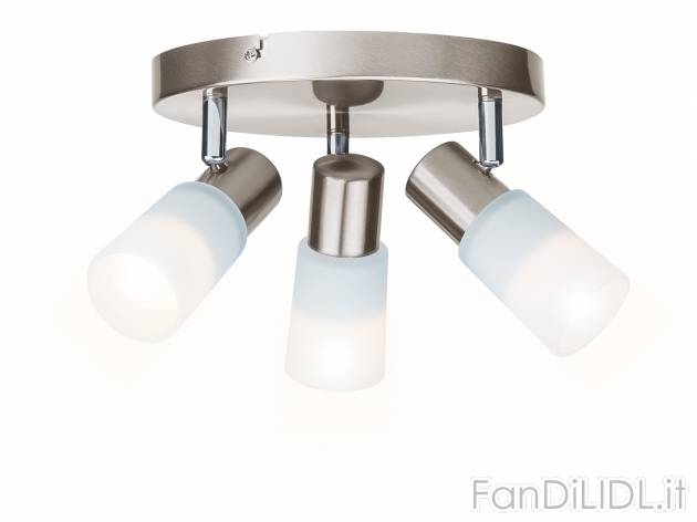 Lampada LED da soffitto Livarno Lux, prezzo 14.99 &#8364; 
- Spot girevoli ...