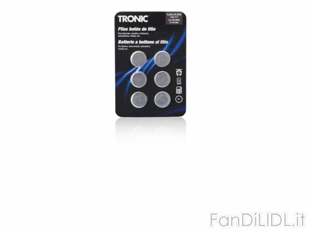 Batterie a bottone Tronic, prezzo 1,99 &#8364; per Alla confezione 
- A scelta ...