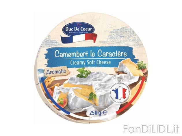Camembert , prezzo 2.39 EUR  
Camembert    
-  Formaggio a pasta molle