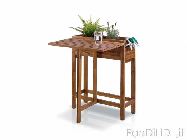 Tavolino pieghevole con fioriera Florabest, prezzo 34.99 &#8364; 
- In legno ...