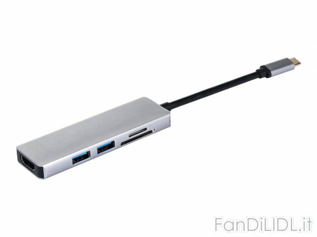 Multiadattatore USB Silvercrest, prezzo 22.99 &#8364; 
- Per ricarica e trasmissione ...