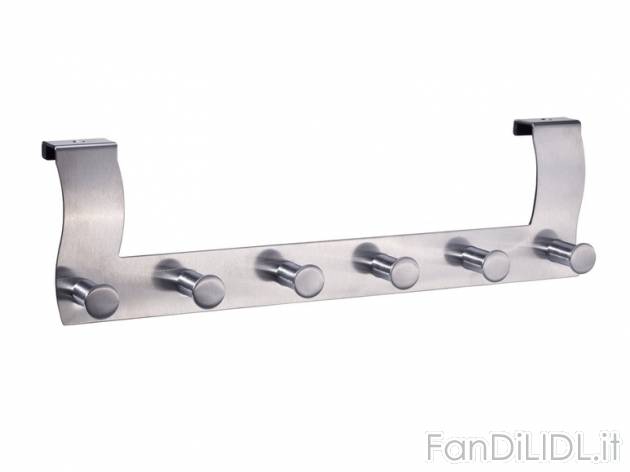 HUFEEOH Set 2 Appendini A Parete In Acciaio Inox – 4 Ganci A T Neri Per Bagno, Cucina, Asciugamani E Vestiti, Antiruggine
