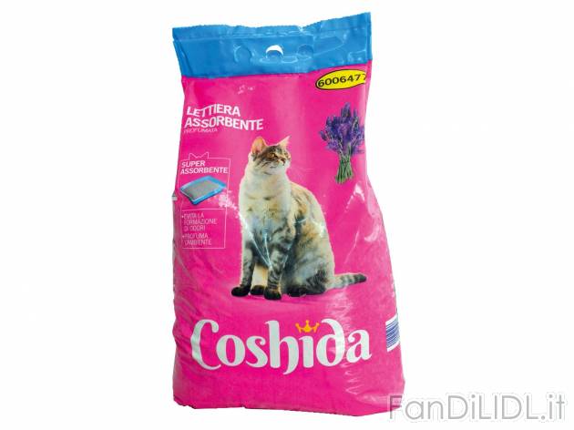 Lettiera gatto assorbente profumata XXL Coshida , prezzo 1.99 &#8364;