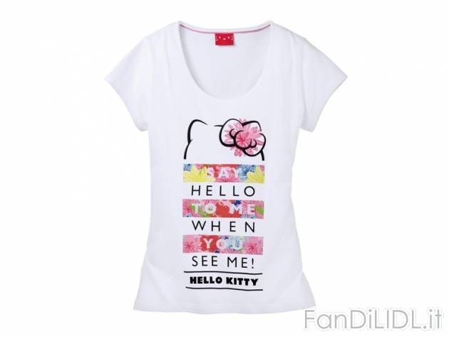 T-shirt da donna “Hello Kitty, Snoopy, Garfield” , prezzo 5,99 &#8364; per ...
