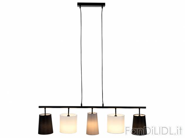 Lampada LED a sospensione Livarno Lux, prezzo 49.00 &#8364; 
- 5 lampade con ...