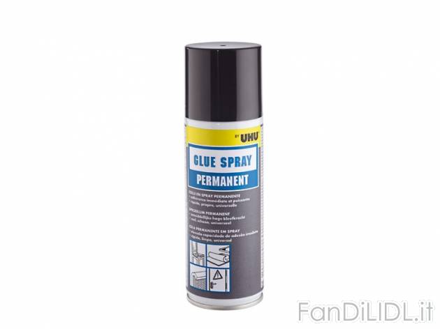 Adesivo spray permanente 200 ml UHU , prezzo 3,99 &#8364; per Alla confezione ...
