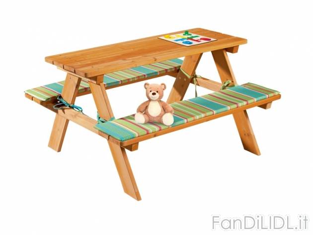 Tavolo con panche per bambini Florabest, prezzo 29,99 &#8364; per Alla confezione ...