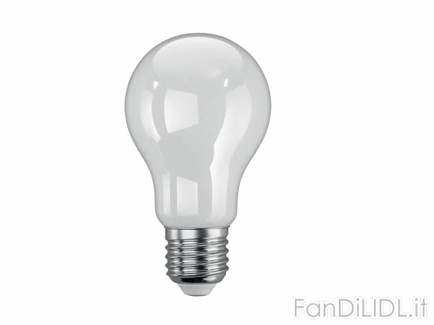 Lampadina LED 8W a filamento Livarno Lux, prezzo 2.49 &#8364; 
Dati tecnici:
- ...