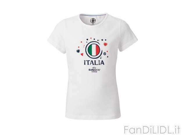 T-shirt da bambina UEFA , prezzo 3,99 &#8364; per Alla confezione 
- Misure: ...