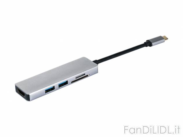 Multiadattatore USB Silvercrest, le prix 17.99 &#8364; 
- Per ricarica e trasmissione ...
