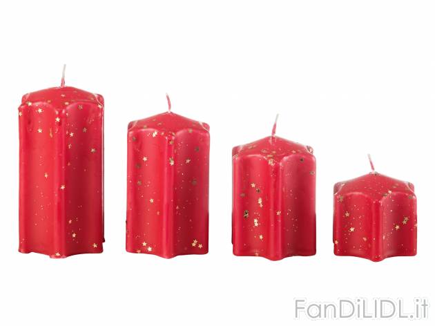 Set candele Melinera, le prix 1.99 &#8364;  
4 pezzi
Caratteristiche
