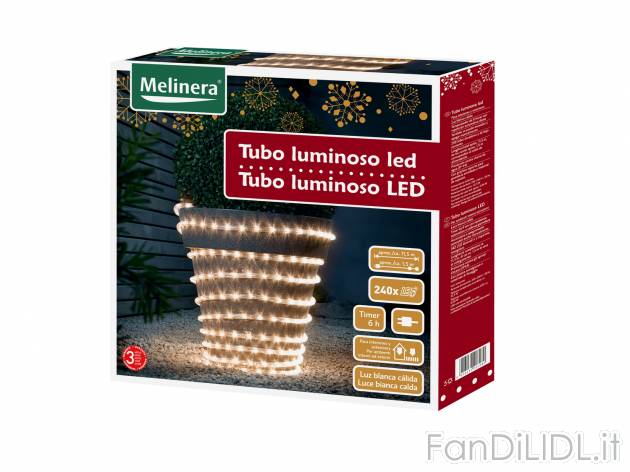 Tubo luminoso LED Melinera, le prix 14.99 &#8364; 
- Per interni ed esterni
- ...
