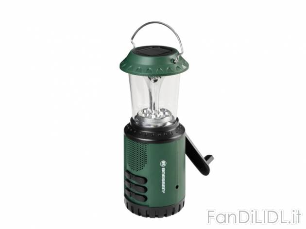 Lanterna da campeggio a LED con radio ad energia solare/dinamo , prezzo 12,99 &#8364; ...