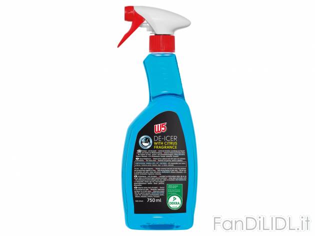 Spray antigelo W5, le prix 2.49 &#8364;  

Caratteristiche