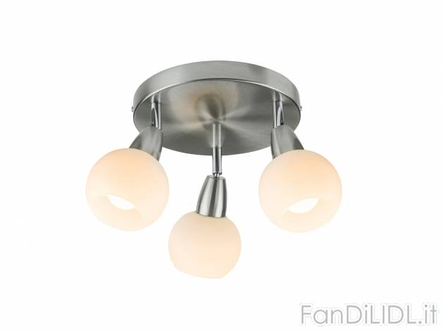 Lampada LED da soffitto Livarno Lux, le prix 17.99 &#8364; 
- Paralumi in vetro ...