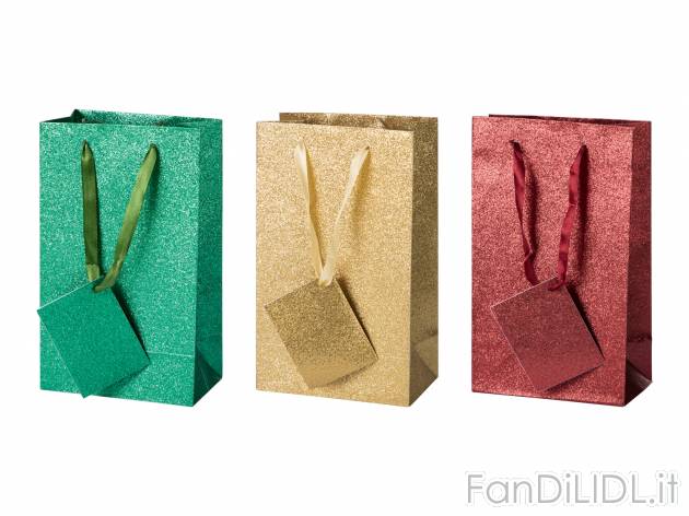 Set sacchetti regalo Melinera, le prix 1.99 &#8364; 
3 o 6 pezzi 
- 22 x 13 ...