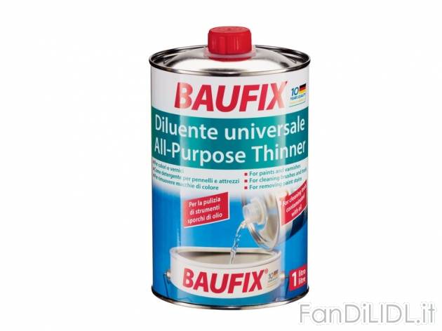 Diluente universale , prezzo 2,49 &#8364; per Alla confezione 
- Come detergente ...