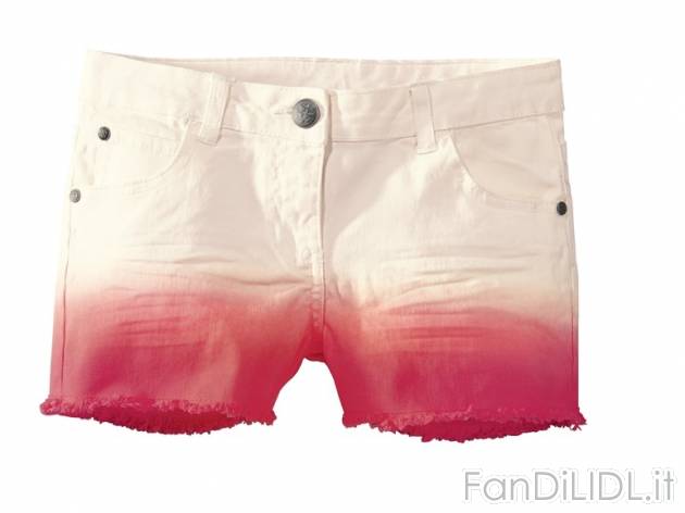 Shorts da bambina , prezzo 6,99 &#8364; per Alla confezione 
- Stile 5 tasche ...