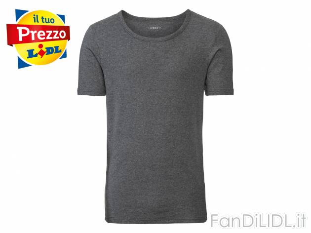 T-shirt intima da uomo Livergy, prezzo 7.99 &#8364; 
3 pezzi, Misure: M-XL
Taglie ...
