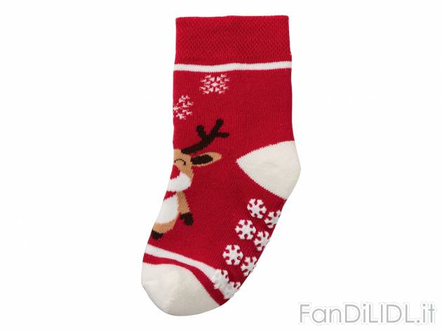 calzini natalizi per bambini con motivo a forma di orso con fiocco di neve e pupazzo di neve unisex ZZBIQS 6 paia di calzini invernali in cotone di Babbo Natale per bambini 