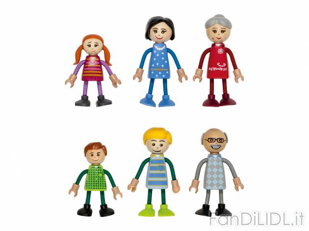 Set mobili in miniatura o set personaggi per casa bambole Playtive Junior, prezzo ...