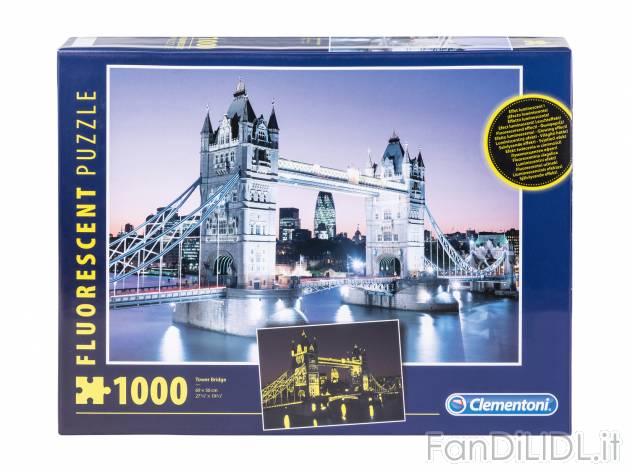 Puzzle 3D o fluorescente Clementoni, prezzo 3.99 &#8364;  
1000 pezzi
Caratteristiche
