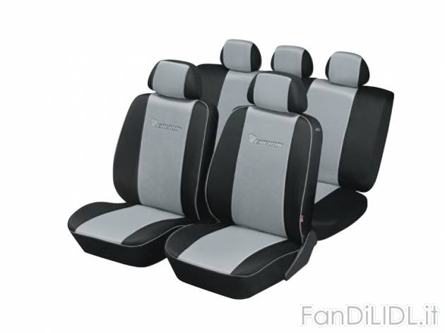 Coprisedili Auto Completi In Ecopelle Per Kia Seltos 2021-2025 - Set Di 5 Pezzi Impermeabili Con Tasche, Colore Nero/Grigio