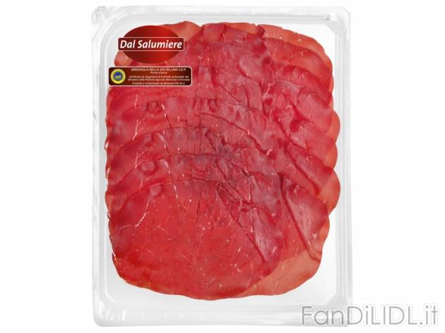 Bresaola della Valtellina a fette IGP Dal Salumiere, prezzo 1,99 &#8364; per ...