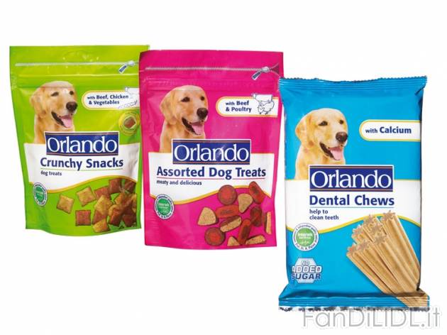 Snack per cani Orlando, prezzo 0,99 &#8364; per 100/203-g-confezione, (1 kg ...