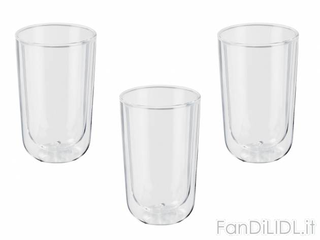 Tazze o bicchieri termici Ernesto, prezzo 7.99 &#8364; 
2 o 3 pezzi 
- 
In vetro ...