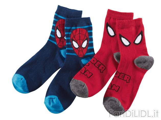Calze per bambini, 2 paia , prezzo 1,99 &#8364; per Alla confezione 
- Spiderman, ...