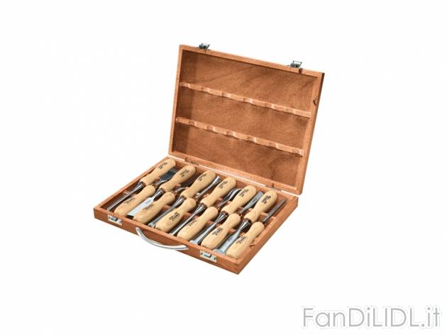 Set utensili per intaglio legno Powerfix, prezzo 24,99 &#8364; per Al set 
- ...