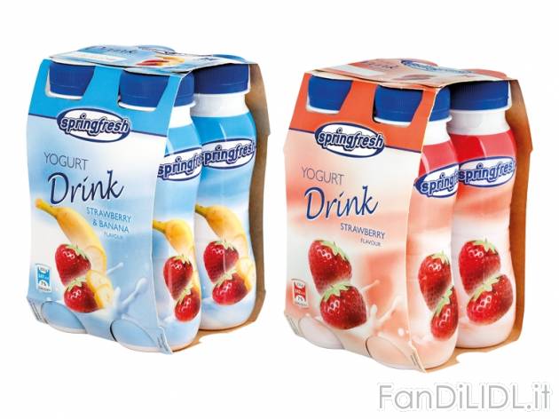 Yogurt da bere , prezzo 1,39 &#8364; per 4x 200 g, € 1,74/kg EUR. 
- A scelta ...