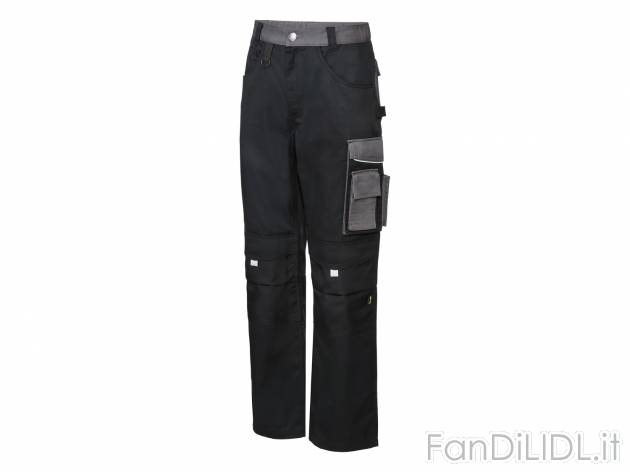 Pantaloni da lavoro per uomo Parkside, prezzo 14.99 € 
Misure: 46-56 
- Materiale ...