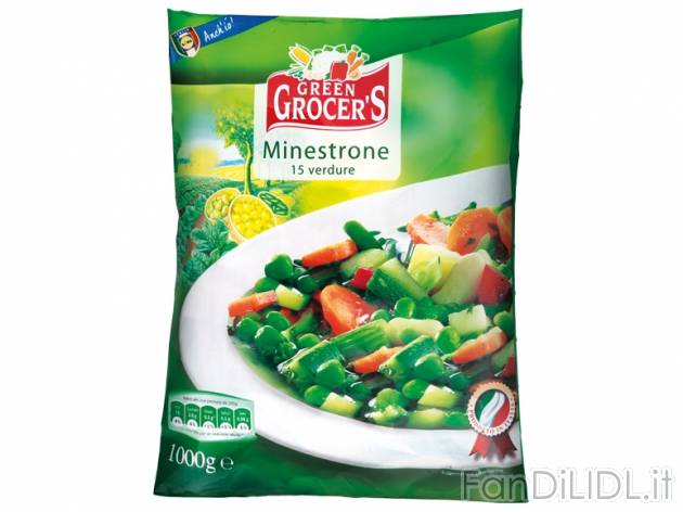 Minestrone tradizionale , prezzo 1,11 &#8364; 1 kg 
- Con 15 verdure per preparare ...