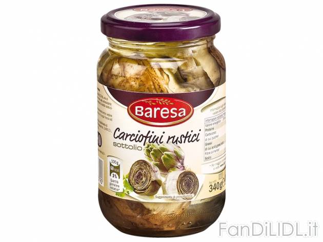 Carciofini rustici Baresa, prezzo 1,69 &#8364; per 195 g (sgocc.), € 8,67/kg ...